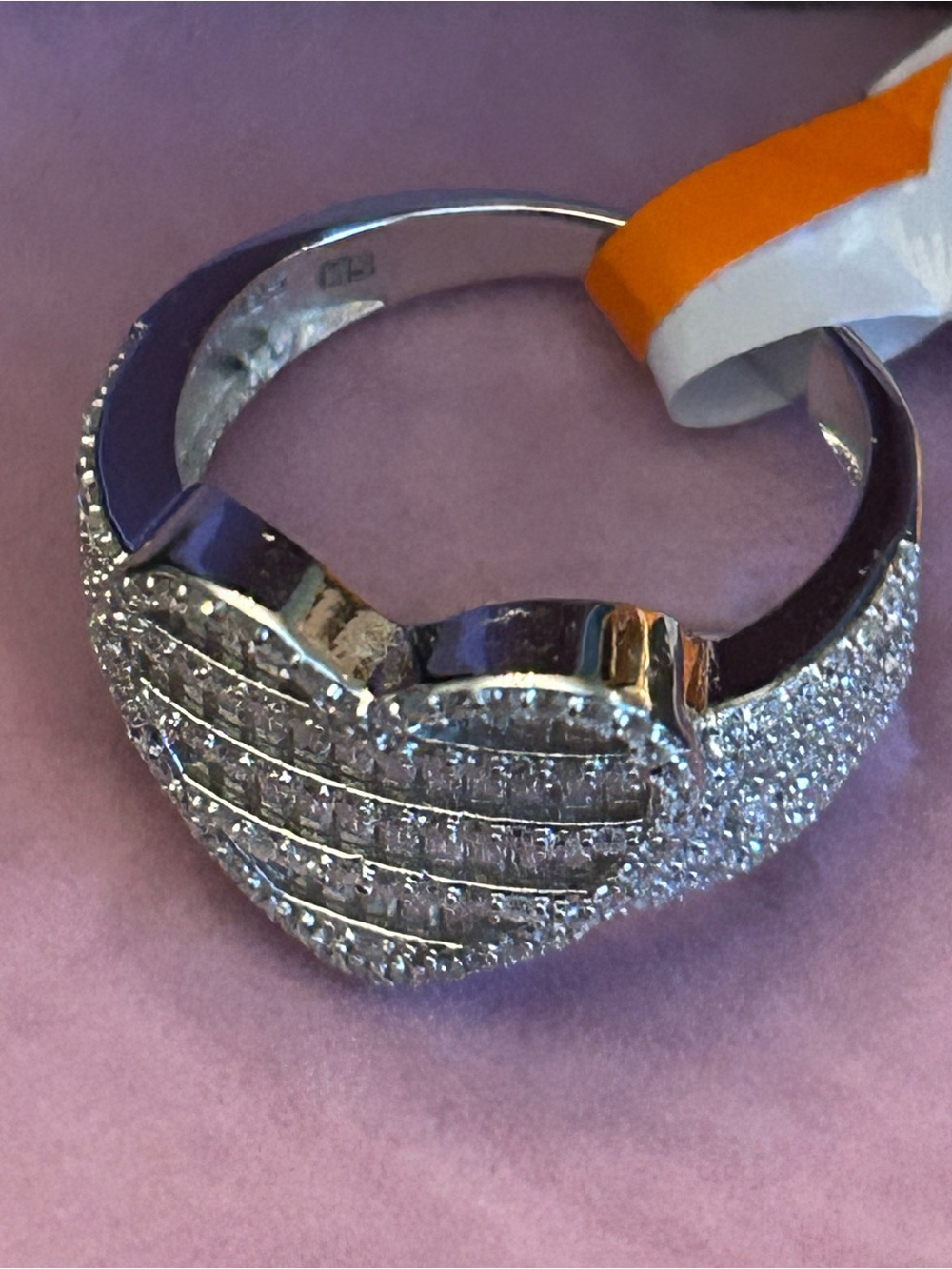 Stunning & Romantic 3.00CTW Moissanite Heart Ring w/Pave & Baguette Gems 💎 Sz 8 - Picture 7 of 14